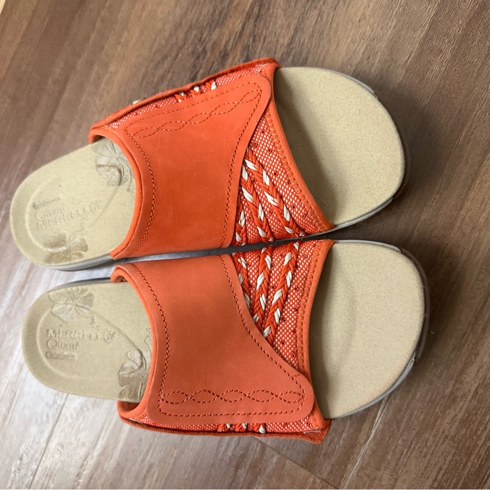Merrell Orange Slide Sandals